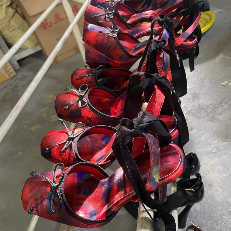 Gentleman Satin Cute Ballerina Heels